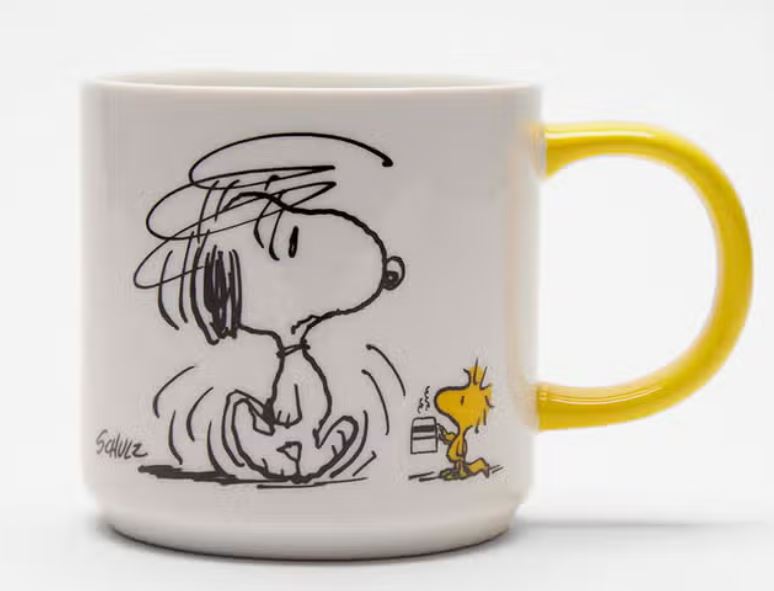 Snoopy Tasse I m  not worth a thing before Coffee